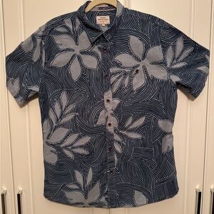 Quiksilver Waterman Collection Men’s Tailored Fit Short Sleeve Hawaiian Shirt L